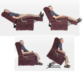 Electric lift chair positions