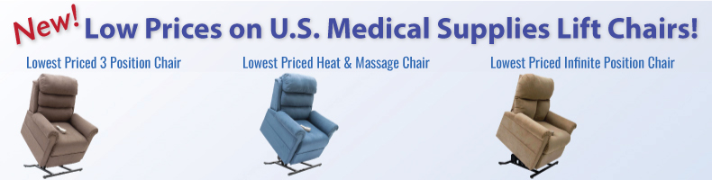 AmeriGlide Lift Chairs - Lowest priced 2 postion, Lowest priced 3 Position, and Infinite Position Lift Chairs