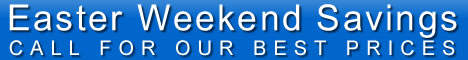 Call for our Easter Weekend Specials